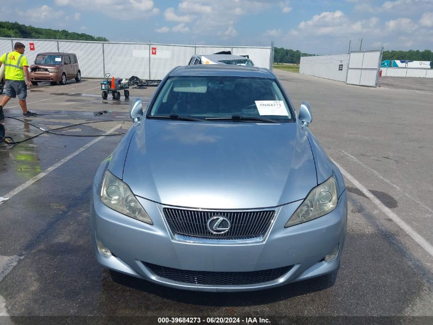2007 Lexus Is 250 VIN: JTHCK262275008348 Lot: 39684273