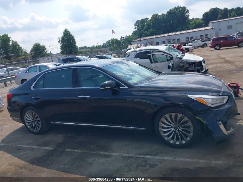 2017 Genesis G90 5.0 Ultimate VIN: KMHG54JH2HU033058 Lot: 39684288