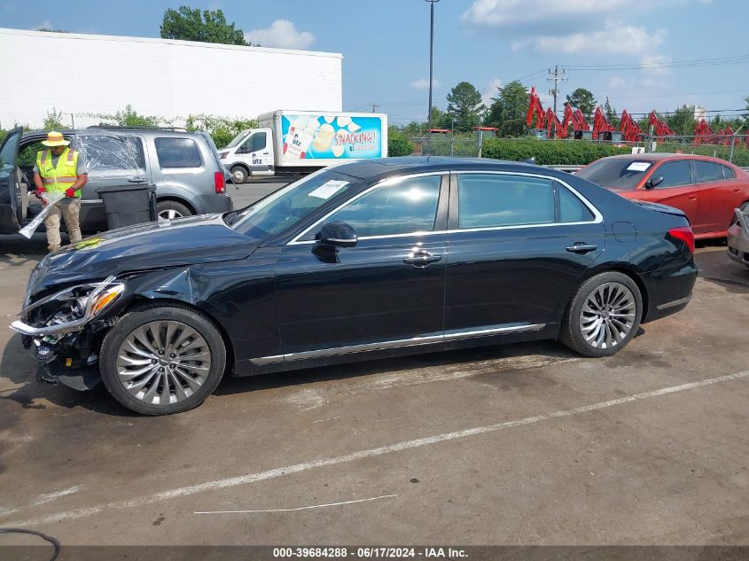 2017 Genesis G90 5.0 Ultimate VIN: KMHG54JH2HU033058 Lot: 39684288