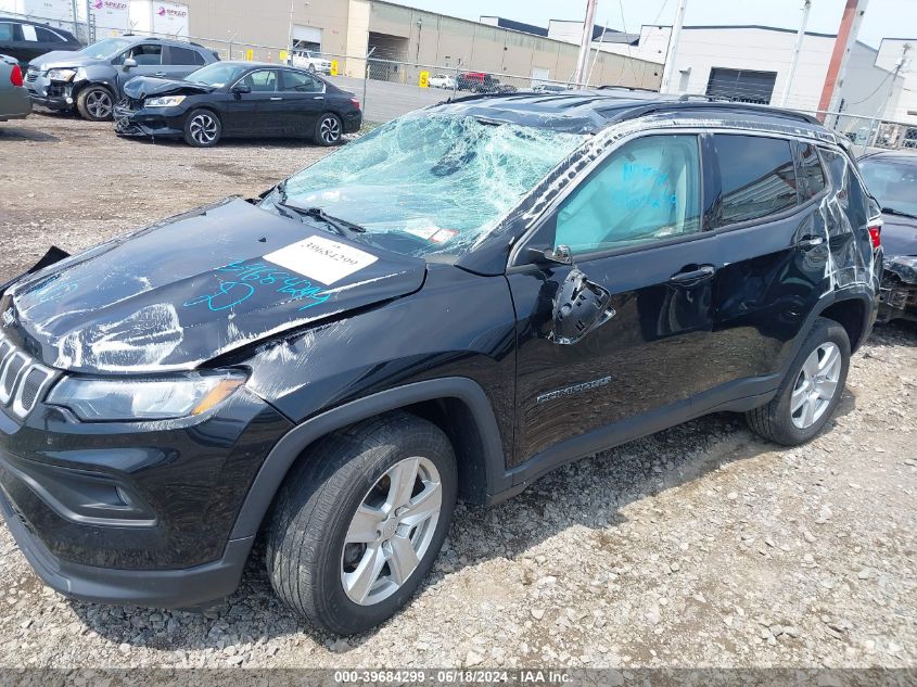 2022 Jeep Compass Latitude 4X4 VIN: 3C4NJDBB2NT126511 Lot: 39684299