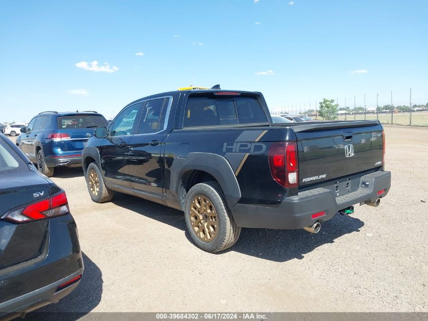 2023 Honda Ridgeline Rtl VIN: 5FPYK3F54PB001172 Lot: 39684302