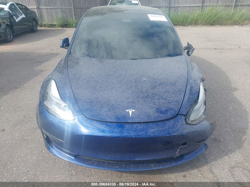 2021 Tesla Model 3 VIN: 5YJ3E1EB1MF065512 Lot: 39684335