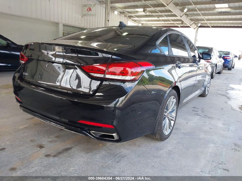 2018 Genesis G80 3.8 VIN: KMHGN4JE1JU238611 Lot: 39684354