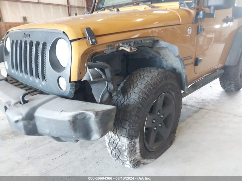 2014 Jeep Wrangler Sport VIN: 1C4AJWAG7EL218930 Lot: 39684366