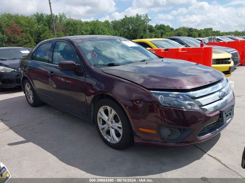 2012 Ford Fusion Se VIN: 3FAHP0HA8CR246185 Lot: 39684390