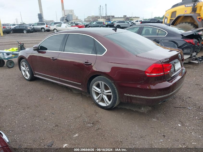 2012 Volkswagen Passat 2.0L Tdi Se VIN: 1VWBN7A37CC061485 Lot: 39684436