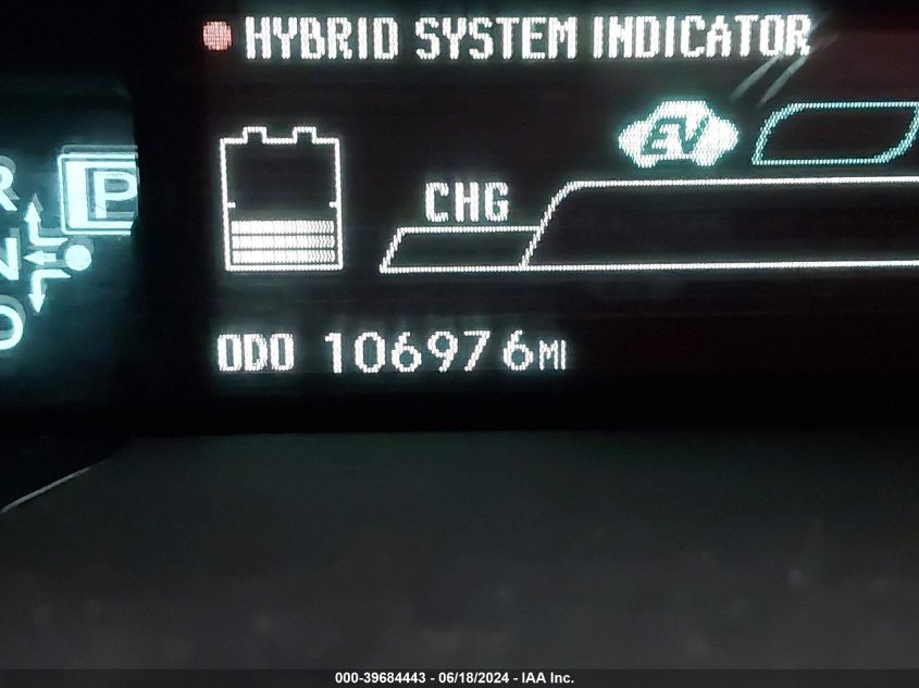 2013 Toyota Prius Two VIN: JTDKN3DU6D5649951 Lot: 39684443