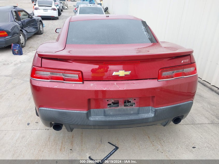 2015 Chevrolet Camaro Lt VIN: 2G1FD1E3XF9171806 Lot: 39684471