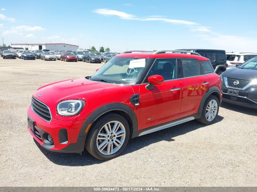 2022 Mini Countryman Cooper VIN: WMZ43BR04N3N61802 Lot: 39684473