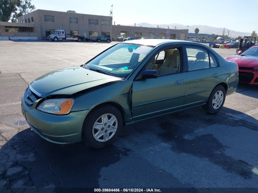 2003 Honda Civic Lx VIN: 2HGES16533H604457 Lot: 39684486