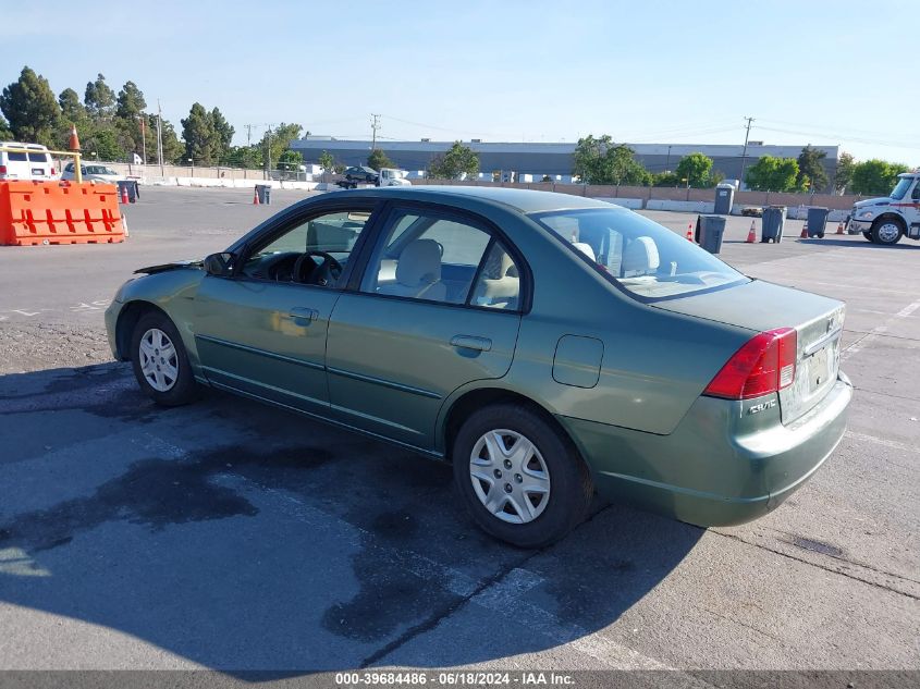 2003 Honda Civic Lx VIN: 2HGES16533H604457 Lot: 39684486