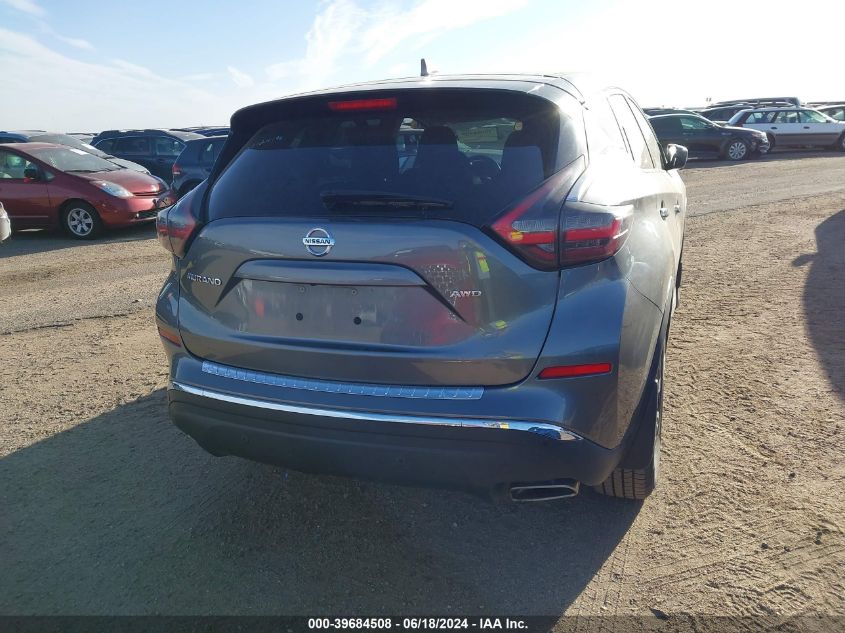 2021 Nissan Murano S Intelligent Awd VIN: 5N1AZ2AS6MC124196 Lot: 39684508