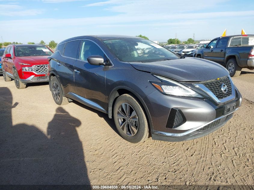 2021 Nissan Murano S Intelligent Awd VIN: 5N1AZ2AS6MC124196 Lot: 39684508