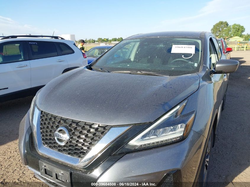 2021 Nissan Murano S Intelligent Awd VIN: 5N1AZ2AS6MC124196 Lot: 39684508