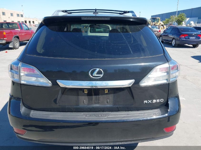 2011 Lexus Rx 350 VIN: 2T2BK1BA4BC119317 Lot: 39684519