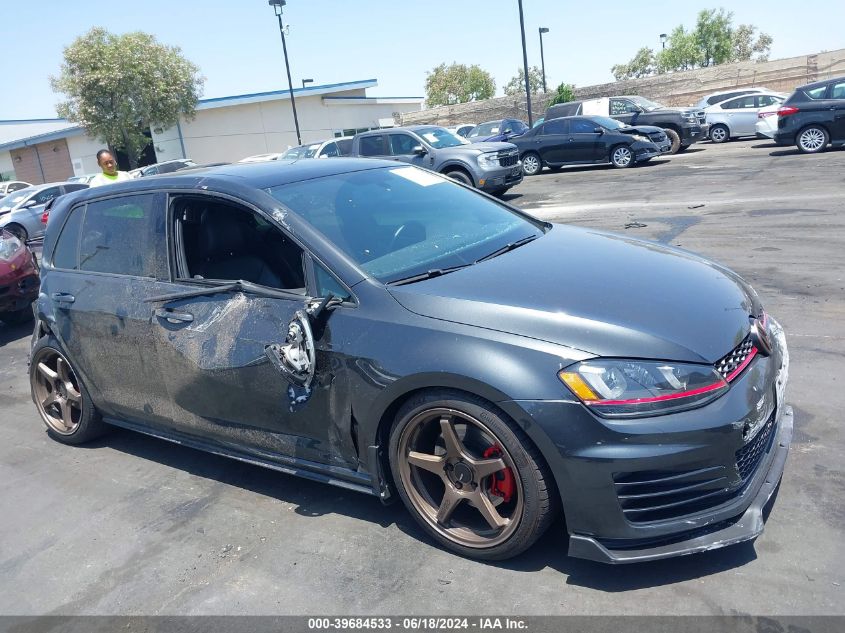 2015 VOLKSWAGEN GOLF GTI 2.0T AUTOBAHN 4-DOOR - 3VW4T7AU6FM044364