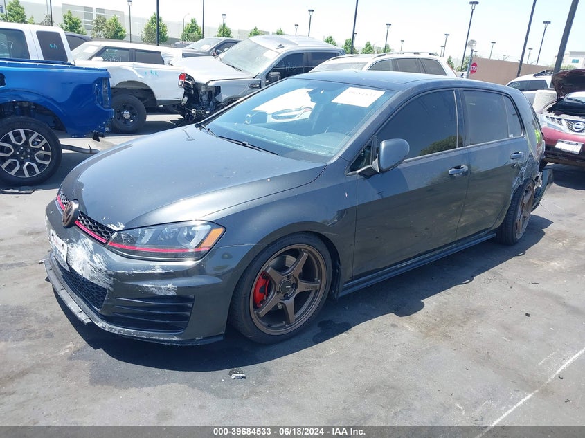 2015 VOLKSWAGEN GOLF GTI 2.0T AUTOBAHN 4-DOOR - 3VW4T7AU6FM044364