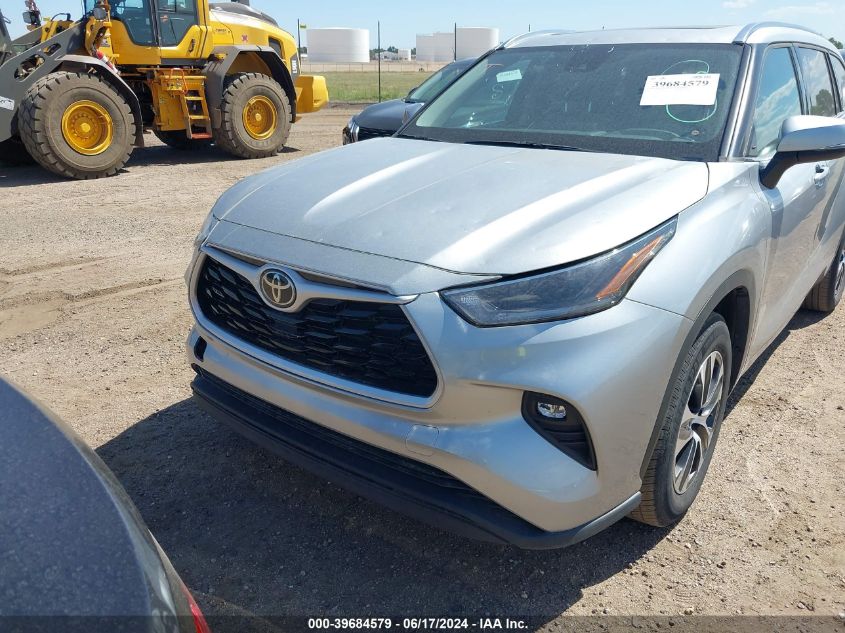 2021 Toyota Highlander Xle VIN: 5TDGZRAH7MS532779 Lot: 39684579