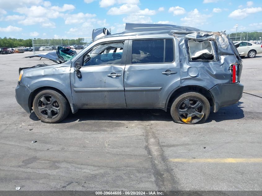 2012 Honda Pilot Ex-L VIN: 5FNYF4H67CB040079 Lot: 39684605