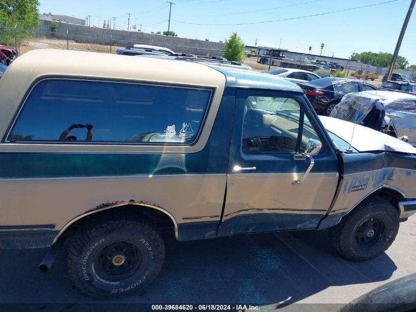 1991 Ford Bronco U100 VIN: 1FMEU15HXMLA51228 Lot: 39684620