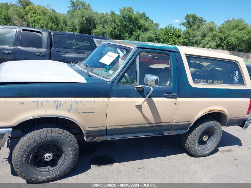 1991 Ford Bronco U100 VIN: 1FMEU15HXMLA51228 Lot: 39684620