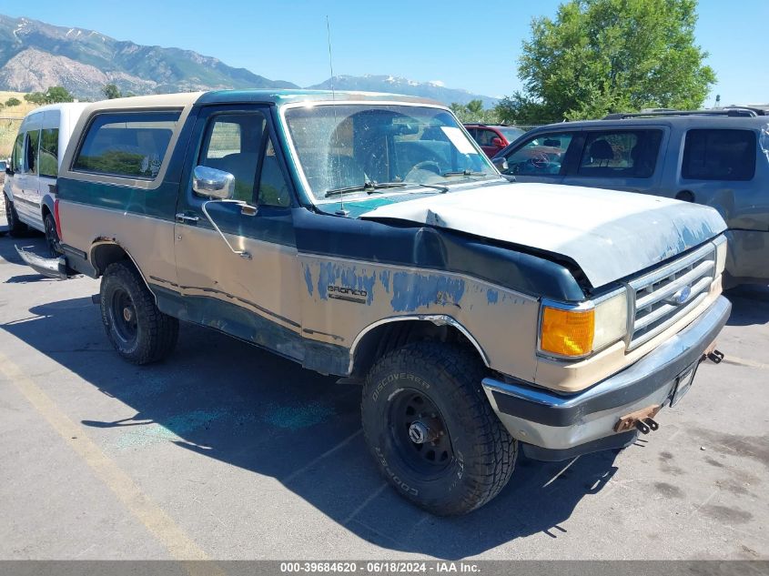 1991 Ford Bronco U100 VIN: 1FMEU15HXMLA51228 Lot: 39684620