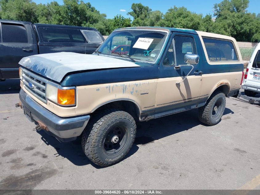 1991 Ford Bronco U100 VIN: 1FMEU15HXMLA51228 Lot: 39684620