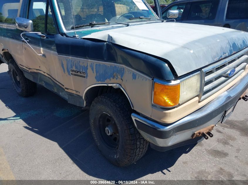 1991 Ford Bronco U100 VIN: 1FMEU15HXMLA51228 Lot: 39684620