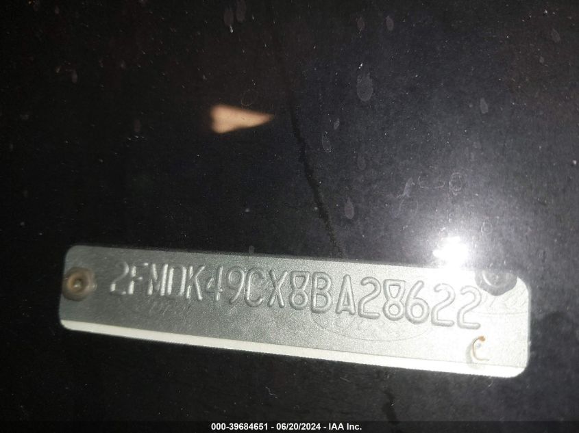 2008 Ford Edge Limited VIN: 2FMDK49CX8BA28622 Lot: 39684651