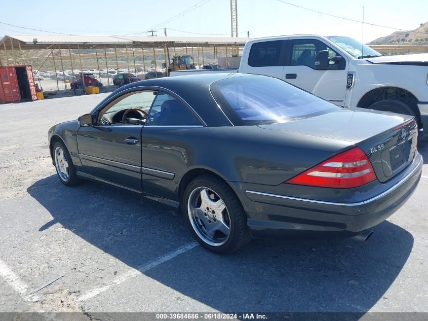 2002 Mercedes-Benz Cl 55 Amg VIN: WDBPJ73J72A026907 Lot: 39684686