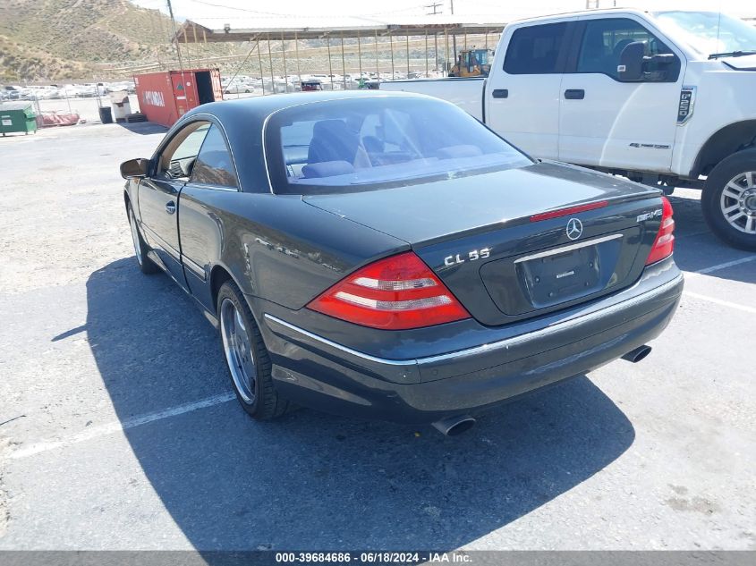 2002 Mercedes-Benz Cl 55 Amg VIN: WDBPJ73J72A026907 Lot: 39684686