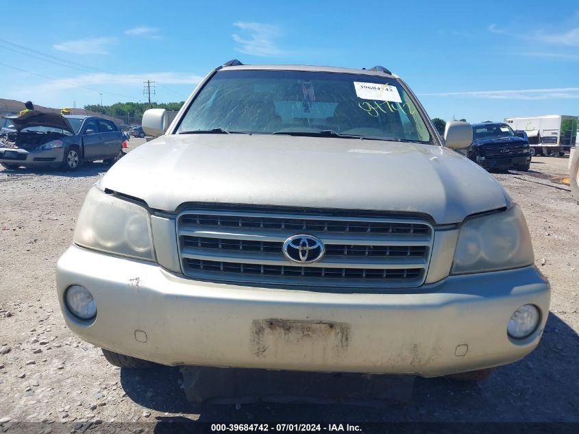 2003 Toyota Highlander Limited V6 VIN: JTEHF21A830103963 Lot: 39684742