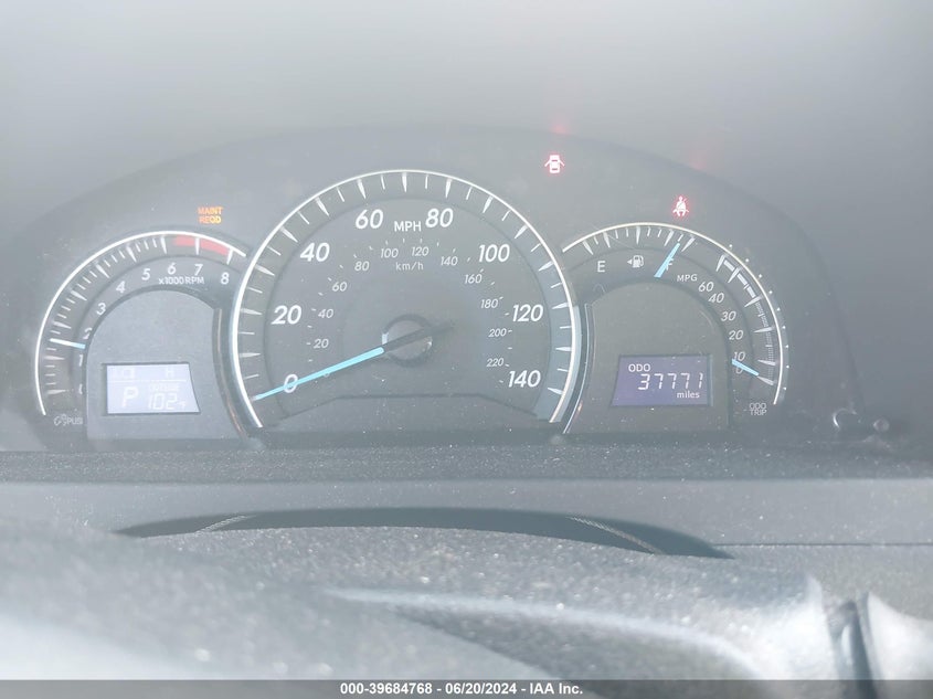 2012 Toyota Camry Xle VIN: 4T4BF1FK3CR192518 Lot: 39684768