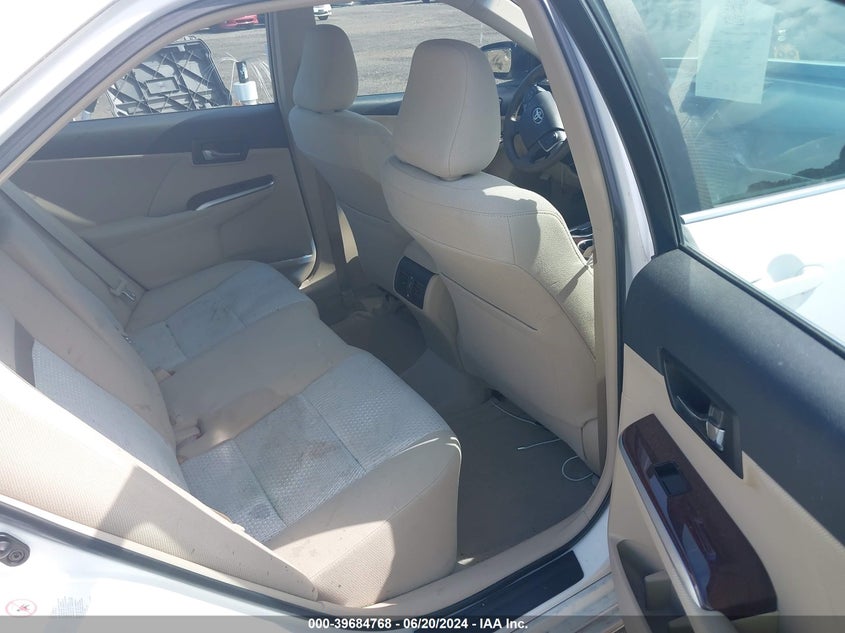 2012 Toyota Camry Xle VIN: 4T4BF1FK3CR192518 Lot: 39684768