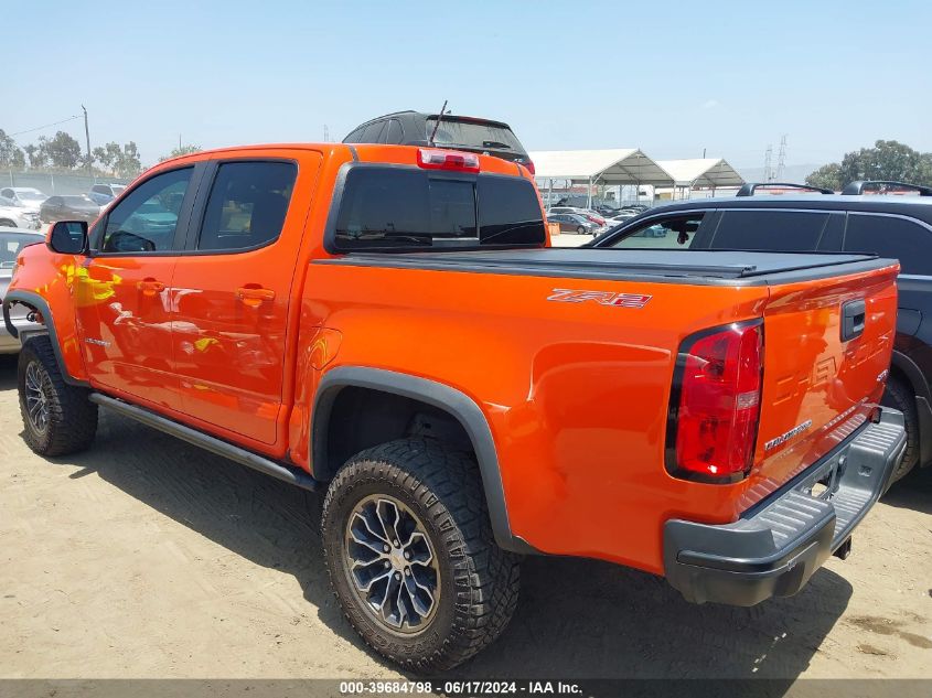 2022 Chevrolet Colorado 4Wd Short Box Zr2 VIN: 1GCGTEEN1N1105073 Lot: 39684798