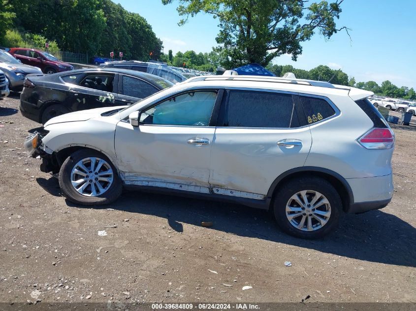 2016 Nissan Rogue Sv VIN: KNMAT2MV7GP674130 Lot: 39684809