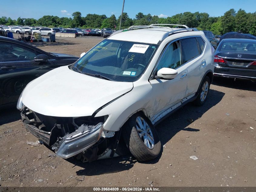 2016 Nissan Rogue Sv VIN: KNMAT2MV7GP674130 Lot: 39684809