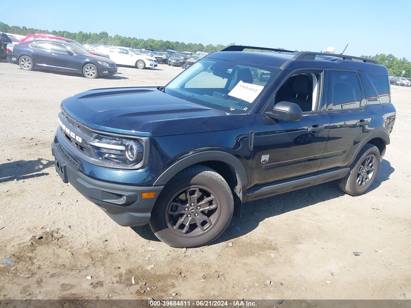 2021 Ford Bronco Sport Big Bend VIN: 3FMCR9B69MRA71899 Lot: 39684811
