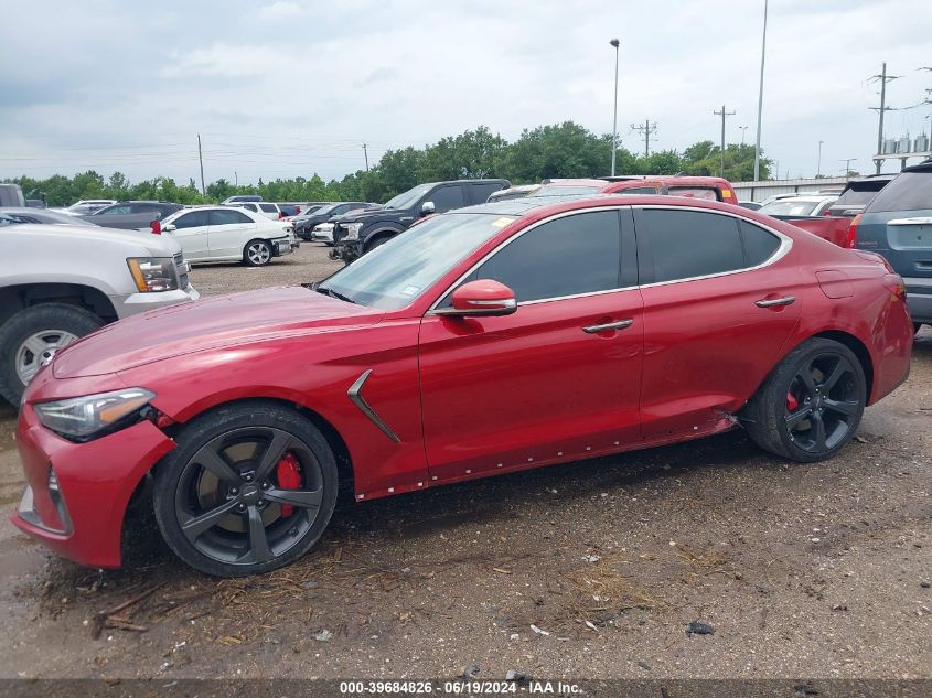 2019 Genesis G70 3.3T Dynamic VIN: KMTG34LE6KU021727 Lot: 39684826