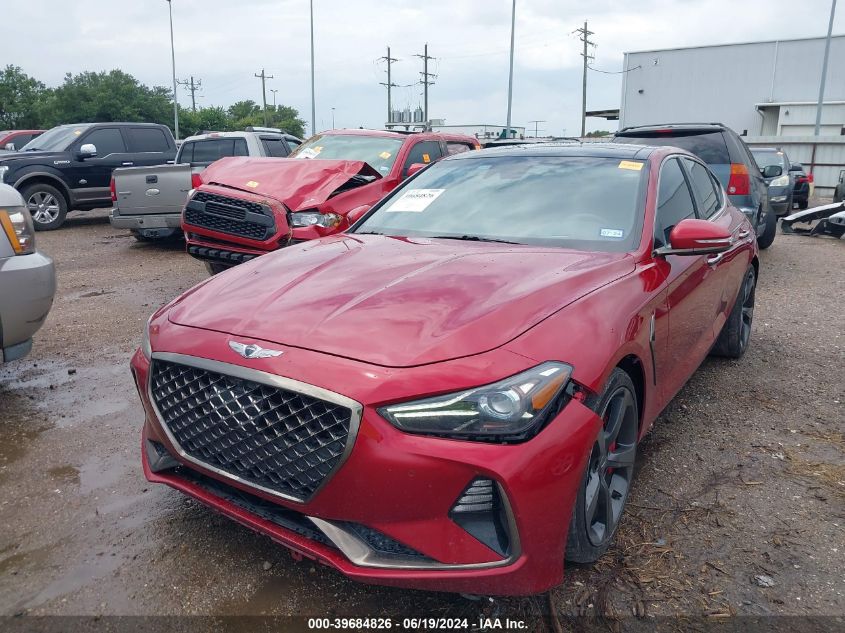 2019 Genesis G70 3.3T Dynamic VIN: KMTG34LE6KU021727 Lot: 39684826