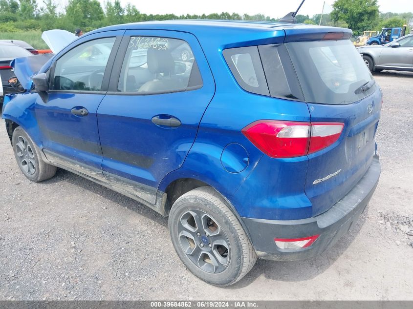 2021 Ford Ecosport S VIN: MAJ6S3FL3MC452039 Lot: 39684862