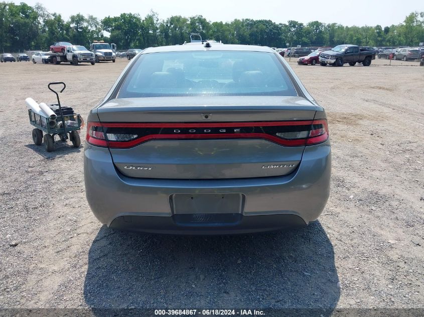 2013 Dodge Dart Limited VIN: 1C3CDFCA7DD143376 Lot: 39684867