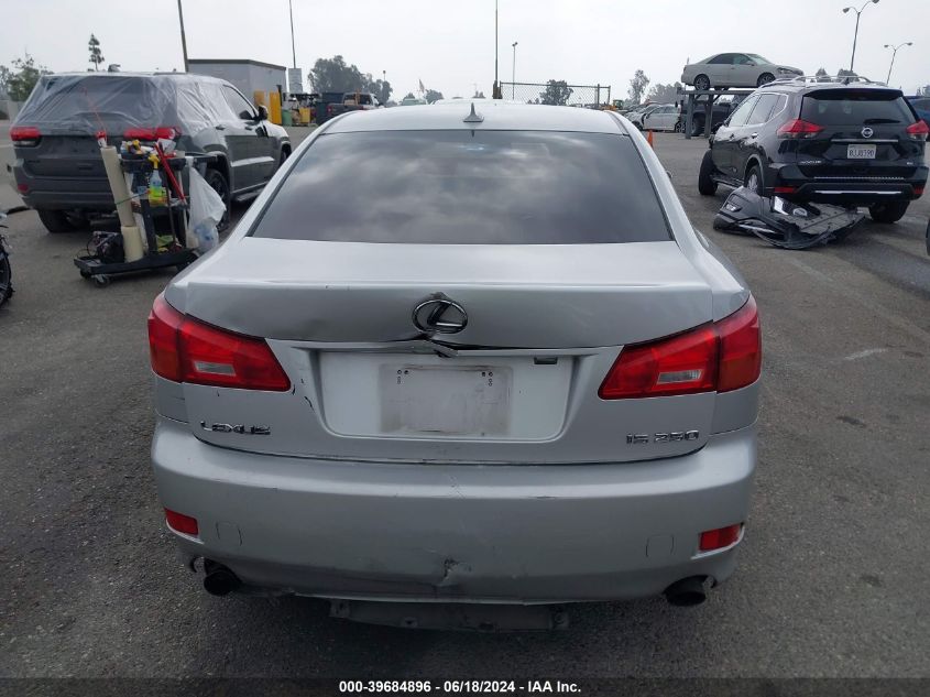 2008 Lexus Is 250 VIN: JTHBK262482065813 Lot: 39684896