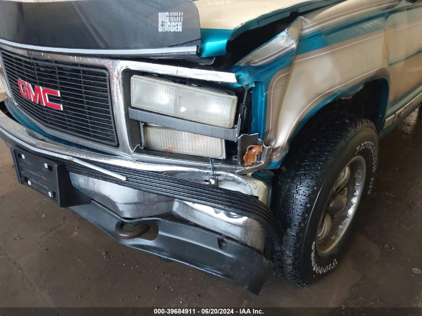 1993 GMC Sierra K1500 VIN: 1GDEK14K9PZ522077 Lot: 39684911