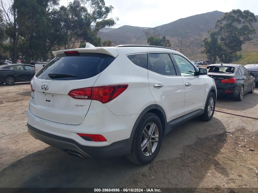 2018 Hyundai Santa Fe Sport 2.4L VIN: 5XYZU3LB3JG519307 Lot: 39684956