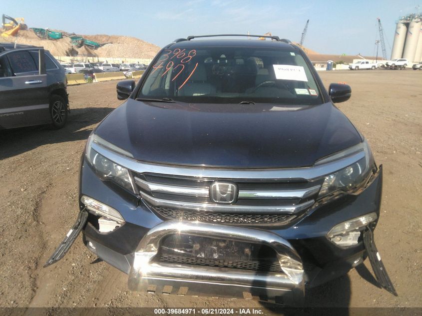 2016 Honda Pilot Touring VIN: 5FNYF6H91GB118822 Lot: 39684971