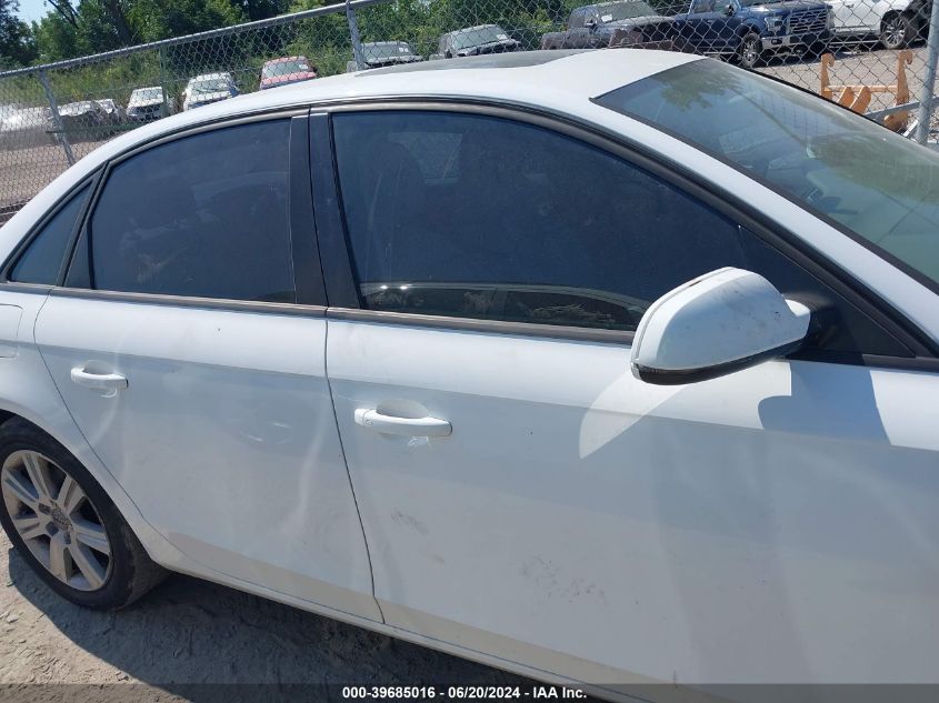 2010 Audi A4 2.0T Premium VIN: WAUBFAFL8AN052878 Lot: 39685016