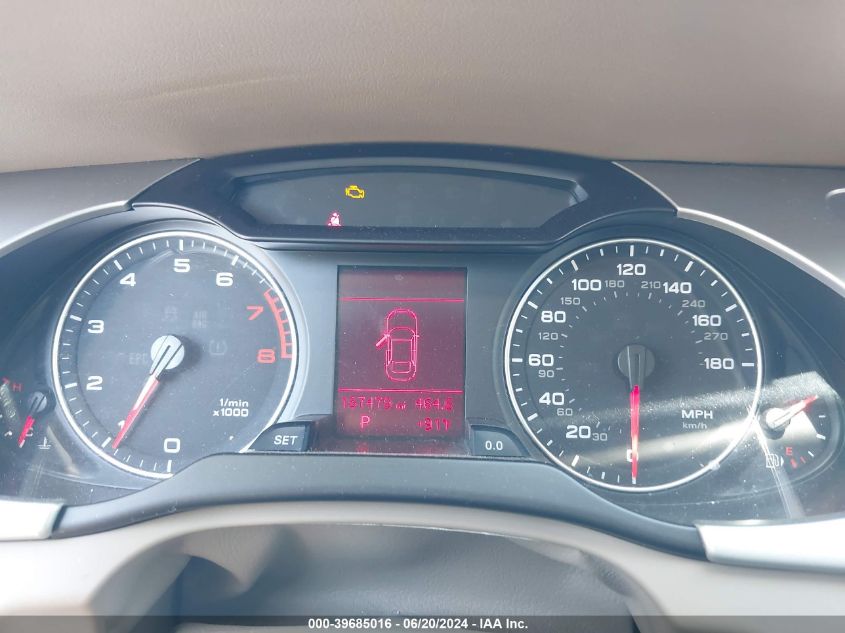 2010 Audi A4 2.0T Premium VIN: WAUBFAFL8AN052878 Lot: 39685016