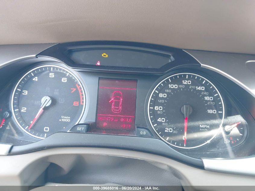 2010 Audi A4 2.0T Premium VIN: WAUBFAFL8AN052878 Lot: 39685016