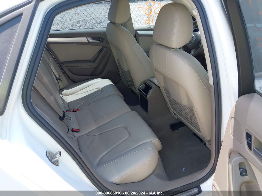 2010 Audi A4 2.0T Premium VIN: WAUBFAFL8AN052878 Lot: 39685016